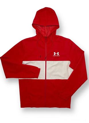 Under armour windbreaker red&amp;white