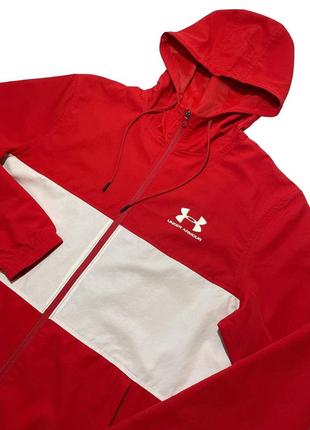 Under armour windbreaker red&amp;white2 фото