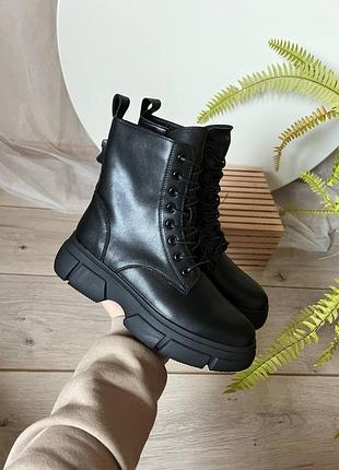 Женские ботинки кожаные, натуральная кожа