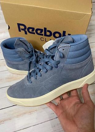 Кожаные хайтопы reebok, 39р1 фото