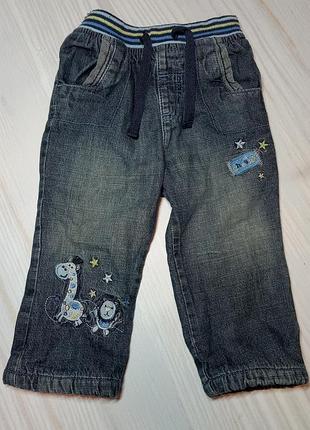 Джинси з підкладкою на вік 9-12 міс