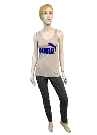 Замечательная майка /new look / с принтом / puma /eu 34-36/xs-s / статус очень хорош!!!!