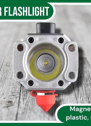Многофункциональный туристический, автомобильный фонарик с зарядкой usb и магнитом