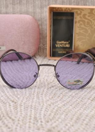 Красивые круглые  фотохромные солнцезащитные очки polarized хамелеоны3 фото