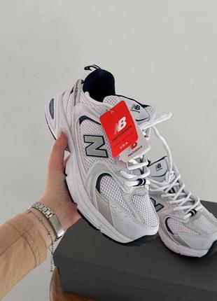 Невероятно крутые женские кроссовки nb 530 navy blue