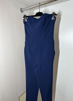 Комбинезон kira plastinina корсетный топ брюки синий6 фото