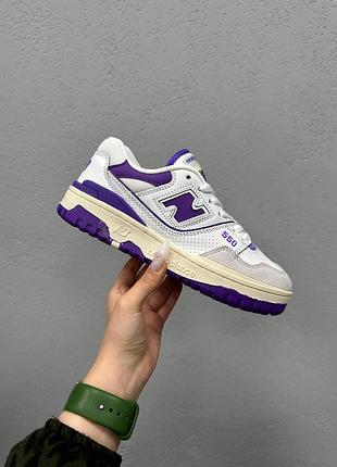 Женские кроссовки balance 550 white violet / smb