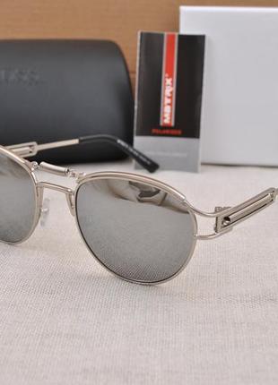 Фирменные мужские солнцезащитные круглые очки matrix polarized mt8213 с пружинами
