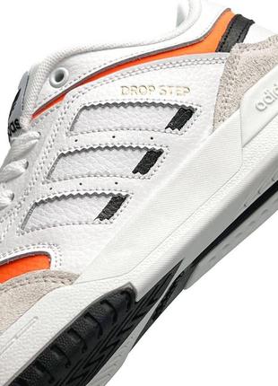 Женские кроссовки adidas drop step white orange / smb6 фото