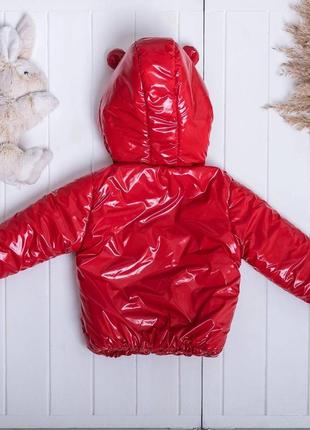 Весенняя детская курточка для девочки, короткая куртка с капюшоном