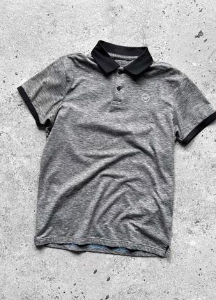 Hollister men’s gray polo shirt поло на короткий рукав3 фото