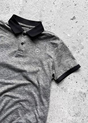 Hollister men’s gray polo shirt поло на короткий рукав4 фото