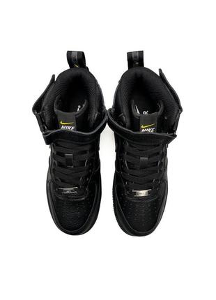 Жіночі кросівки nike air force mid utility all black / smb5 фото