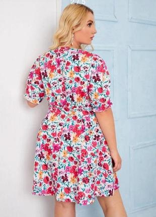 Яркое платье shein plus size2 фото