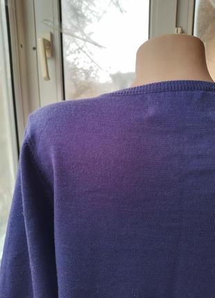 Вовняний джемпер светр великого розміру вовна меринос8 фото