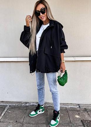 Женская куртка ветровка свободного кроя oversize 🔥