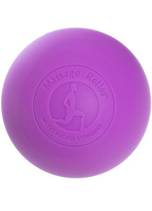 Масажний м'ячик easyfit каучук 6.5 см фіолетовий