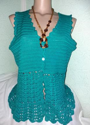 Ажурна безрукавка,44-46разм.