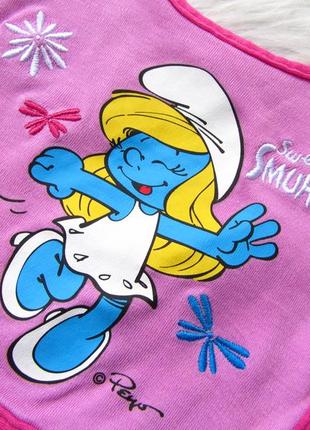 Слинявчик mothercare smurfs на липучці.3 фото