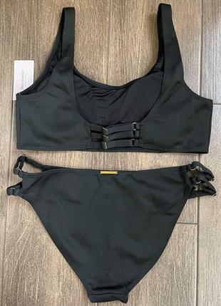 1, плотный черный купальник с регулировкой и логотипом juicy couture размер xl оригинал3 фото