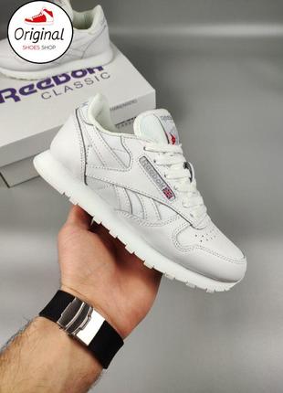 Женские кроссовки reebok classic all white