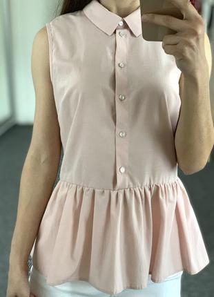 Нежно розовая блуза atm 385 фото