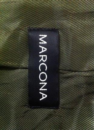 Неймовірно красивий, стильний з м'ятою тканини піджак marcona. зеленого кольору. marcona5 фото