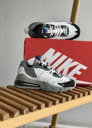 Мужские кроссовки nike air max 270 react x travis scott grey 40-41-42-43-44-459 фото