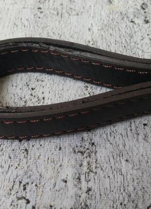 Шкіряний плечовий ремінь з регулюванням4 фото