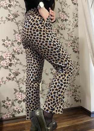 Etro вовняні брюки в квітковий принт/ексклюзивні брюки з вовни3 фото