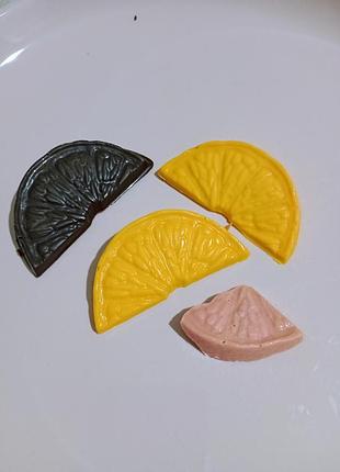 Декоративные фигурки, ломтики цветные, комплект