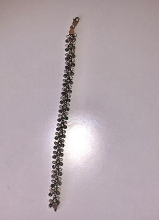 Жіночий срібний браслет з камінням 925 проба2 фото