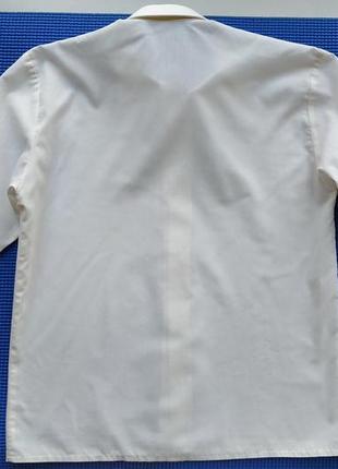 Белая нарядная рубашка мальчику на 7-9 лет, 1342 фото