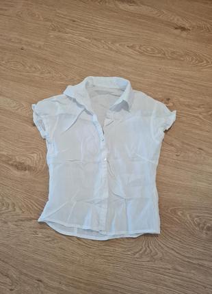 Рубашка, кофточка, белая, летняя, льняная, стильная, блузка7 фото