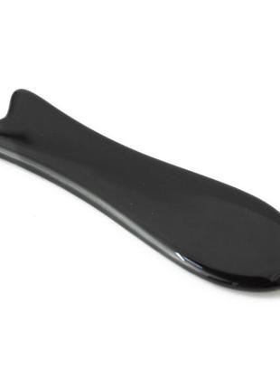 Масажер кам'яний гуа ша "риба" обсидіан