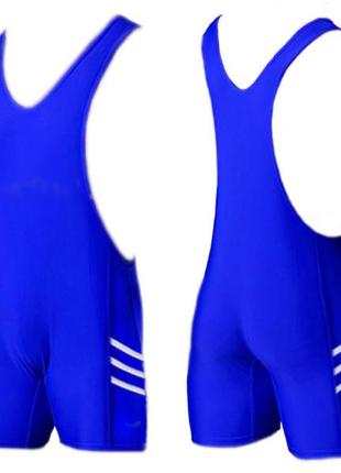 Трико борцівське. розмір xxl. колір: синій1 фото
