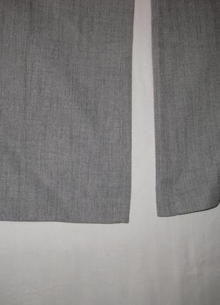 Классические офисные легкие серые  штаны брюки marks&spencer км1601 в офис на работу большой размер5 фото