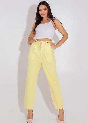 Шикарні жіночі штани тканина "джинс бенгалін"  розмір 50