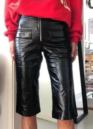 H&m studio 2021 шорты натуральная кожа шкіра