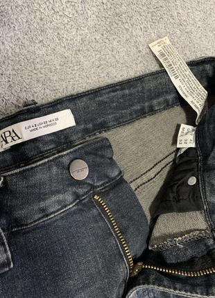 Джинси чоловічі завужені slim zara man  denim4 фото