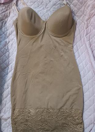 Шикарный красивый сетчатый сексуальный пеньюар корсет чехол мини платье.2 фото