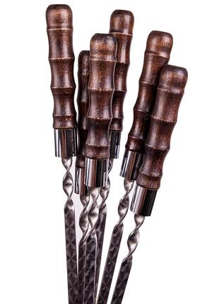 Шампур для шашлику бамбук gorillas bbq ручна робота 40см 1шт