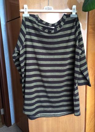 Блуза в смужку з люрексом