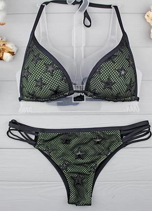 Ліквідація складу! стильний купальник-трикутник від calzedonia (модель lola camouflage)