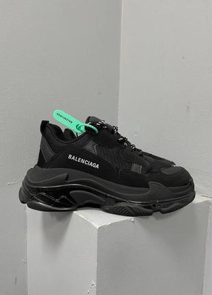 Кросівки triple s clear sole ‘black’ кроссовки