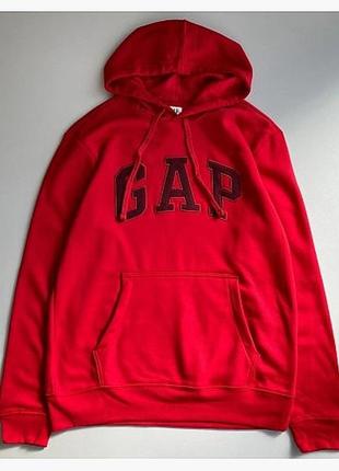 Худи gap logo hoodie crimson red