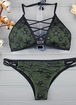 !!!sale!!! стильный купальник-треугольник от calzedonia (модель lola camouflage)1 фото