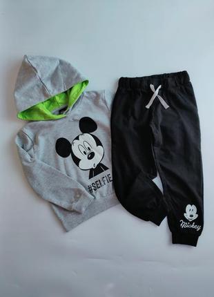 Спортивный костюм прогулочный для прогулок с микки маус дисней disney 110, 116