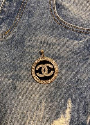 Кулон на підвіску в стилі шанель, підвіска в золоті2 фото