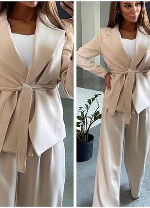 Костюм женский с брюками палаццо